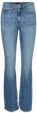 VERO MODA Damesbroek, blauw (medium blue denim), 26W x 30L