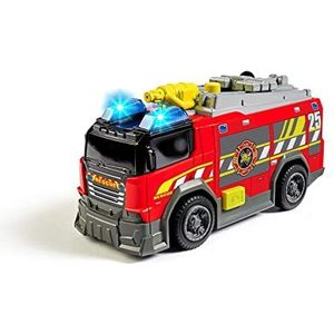 Dickie Toys - Brandweerwagen - met echte waterspuit, sirene en licht, vrijrijdend, 15 cm lang, Speelgoedauto voor kinderen vanaf 3 jaar