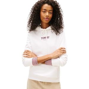 Tommy Jeans Sweatshirt 'ESS'  rood / wit