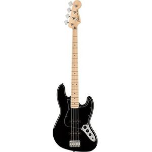 Squier by Fender Affinity Series¹ Jazz Bass®, esdoorn toets, zwarte slagplaat, zwart