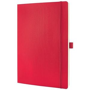 SIGEL CO315 Premium Notebook gelinieerd, A4, softcover, Rood - Conceptum