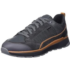 Geox U Dolomia B ABX A Sneakers voor heren, Graphite Oker, 39 EU