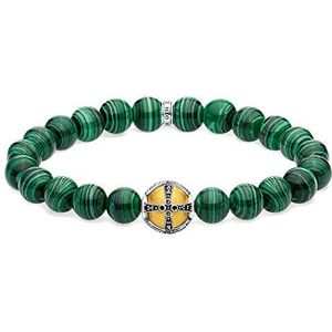 Thomas Sabo Unisex armband kruis groen 925 sterling zilver geelgoud verguld A1930-555-6-L18