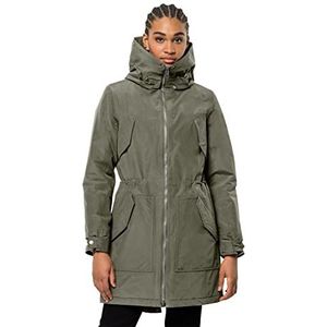 Jack Wolfskin dames Rocky Point Parka Waterdichte winterjas Parka, dusty olive, XXL