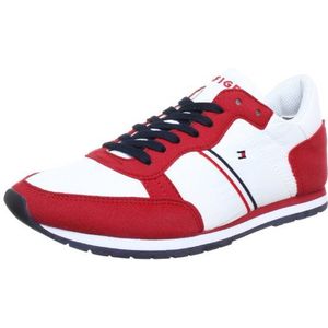 Tommy Hilfiger LOIS FW56815527 Damessneakers, Rood Tango rood wit 611, 41 EU