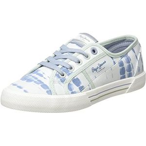 Pepe Jeans Dames Brady W Tie Dye Sneakers, 515stofblauw, 39 EU