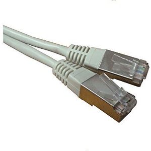 Waytex 33190 netwerkkabel, RJ45, Cat6a, afgeschermd, S/STP, 20 m, grijs