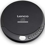 Lenco CD-speler CD-200 Discman met LCD-display, batterij- en netfunctie, inclusief stereo hoofdtelefoon, USB-oplaadkabel, zwart