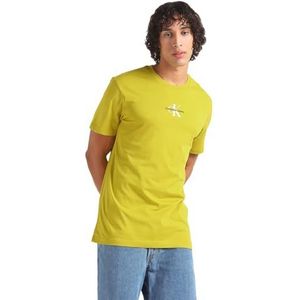 Calvin Klein Jeans Heren Monologo Regular Tee S/S gebreide tops, Tonic Geel, S