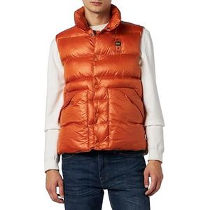 Blauer Gevoerd vest met donsvest voor heren, 426tt pompoencrème int. koekjes, 3XL