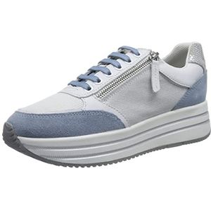 Geox Sneaker dames D Kency,White Lt Sky,40 EU