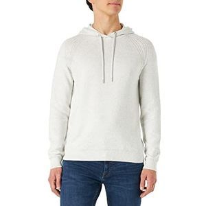 s.Oliver Gebreide hoodie voor heren, met rubberen logo-detail, grijs, XXL