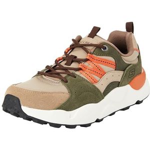 Skechers Bendino Dormer Sneakers voor heren, Taupe Multi Suede Nylon, 43 EU