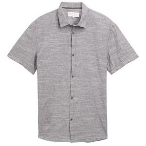 TOM TAILOR Denim heren overhemd, 38029 - Grey Chambray Lines Print, XXL