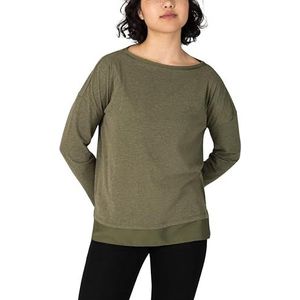 Fashion Longsleeve, Deep Olive Melange, S