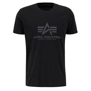 Alpha Industries - Basic Rainbow Reflective T-Shirt - Zwart - Katoen