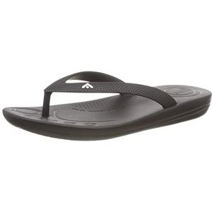 Fitflop Iqushion Ergonomische teenslippers voor kinderen, uniseks, Zwart, 30 EU