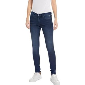 Replay New Luz C-Stretch Jeans voor dames, 007, donkerblauw, 28W x 30L