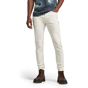 G-STAR RAW Heren D-STAQ 3D Slim Jeans, wit (White gd D05385-C258-G006), 36W / 32L, Wit (White Gd D05385-c258-g006), 36W x 32L