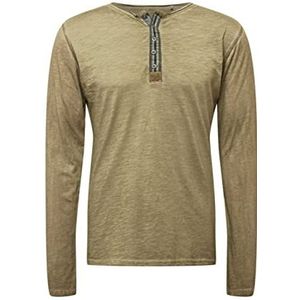 KEY LARGO Casual T-shirt met stadium buttons