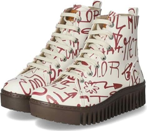 Artvoor - 11513F1X1003 Enkellaarsjes - Wit - Stof - Veters