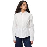 PIECES Dames Pcsussi Ls Shirt WVN Noos, wit (bright white), M
