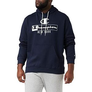 Champion Graphic Shop Authentic sweatshirt met capuchon voor heren, Navy Blauw, M