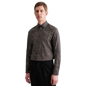 Seidensticker Slim Fit shirt met lange mouwen voor heren, Donkergroen, 46 NL