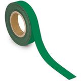 MAUL Markeringstape 30 mm x 1 mm, beschrijfbaar lint met magnetische achterkant, veelzijdig te gebruiken op kantoor, werkplaats, magazijn en keuken, individueel op maat te snijden, 10 m lengte, groen