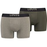 Levi's Heren Optical Illusion Organic Cotton Brief Boxer, Kaki, M