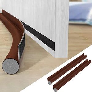 AiQInu - Tochtstopper - Bruin - 96 x 8 cm - 2 Stuks