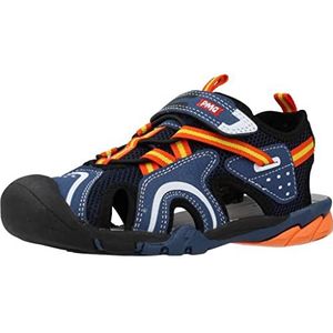 Primigi B&g Acquasprint Sand, sandalen voor kinderen en jongeren, marineblauw oranje, 24 EU