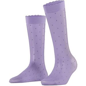 FALKE Dot Vrouwen Kniehoge Sokken Ultra Sheer 15 Denier Zwart Wit Meer kleuren pantykousen met patroon stip zacht dun fijn elegant huidskleur 1 Paar