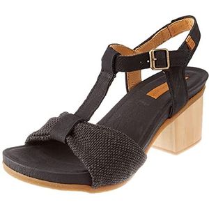 El Naturalista DEBA, sandaal met hak voor dames, zwart, 36 EU, Blanco Y Gris, 36 EU