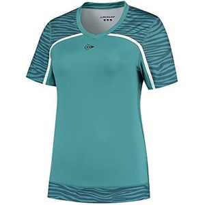 Dunlop Game Tee 2 tennisshirt voor dames, groenblauw, M, teal, M