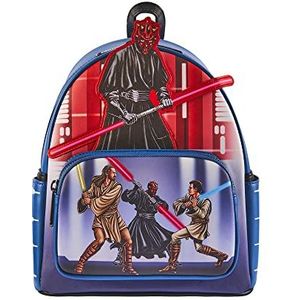 Loungefly Disney - Star Wars - Darth Maul Villains - Rugzak - Amazon Exclusive - Premium veganistisch leer - cadeau-idee - officiële merchandise - voor jongens, meisjes, mannen en vrouwen - filmfans