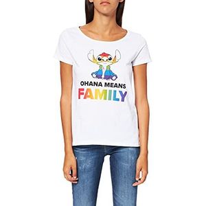 Disney WODLILOTS024 T-shirt, wit, maat L dames