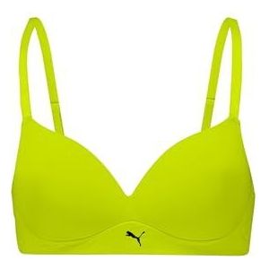 PUMA Dames Soft Padded Bra 1P, lime, 85C