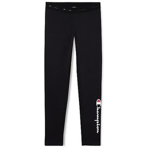 Champion Legacy American Classics G-Big Logo Light-Stretch fleece leggings voor meisjes en jongens, Zwart, 5-6 jaar