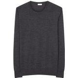 Gebreide Trui - Anthra Mélange - 100% Wol - Regular Fit