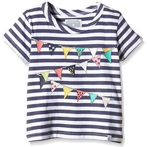 Rockin Baby Florence T-shirt voor meisjes, Wit (witte streep), 5-6 Jaren