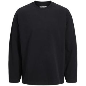 Jack & Jones Jcoblanks Heavy Tee Ls Crew Neck, zwart, XS