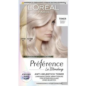 L'Oréal Paris - Préférence - Haartoner - Pearly Boost - Anti-vergeling zonder Ammoniak - 1 x 5 minuten