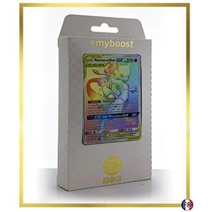 Mewtwo et Mew-GX (Mewtwo & Mew-GX) 242/236 Shiny Rainbow - Ultraboost X Soleil & Lune 11 Harmonie des Esprits - Doos met 10 Franse Pokemon kaarten