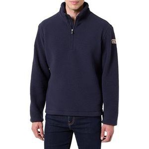 Napapijri Treser Half-Zip Kraag Fleece Blue Marine, Blauw, S