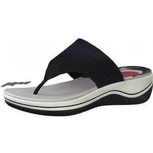 Jana Damessandalen 8-8-27229-28 Relax fit comfortabele vrijetijdsschoenen met Relax schoenbreedte slipper zonder sluiting, zwart, 36 EU