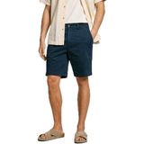 Pepe Jeans - PM801181 - Chino Shorts - Marineblauw - Stretch Keperstof