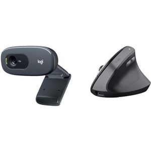 Logitech C270 HD Webcam, & Trust Yuno Draadloze Ergonomische Muis, Preventie