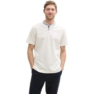 TOM TAILOR Poloshirt voor heren, 10332 - Off White, XXL