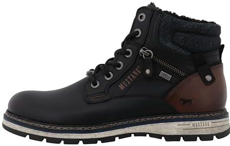 Mustang - Mariko - Winterlaarzen - Zwart - Workerboots met TEX-uitrusting